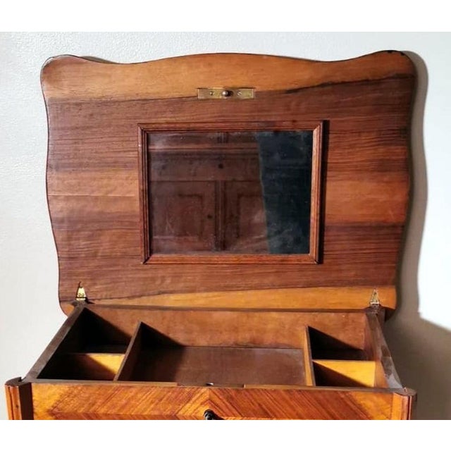 Late 19th Century Louis Philippe Style French Dressing Table With Mirror and Drawers For Sale - Image 6 of 13