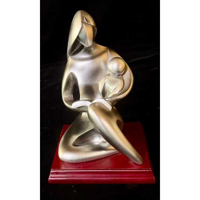 Mid 20th Century Mid 20th Century Herco Mother and Child Statue For Sale - Image 5 of 12