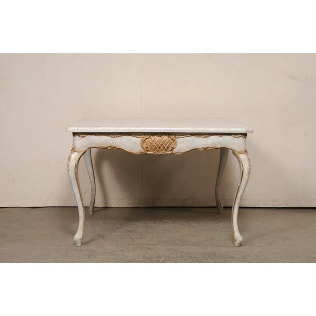 Italian Carved & Painted Square Table For Sale In Atlanta - Image 6 of 11