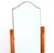1930s Art Deco Figured Walnut Cheval Floor Mirror, 1930s For Sale - Image 5 of 12