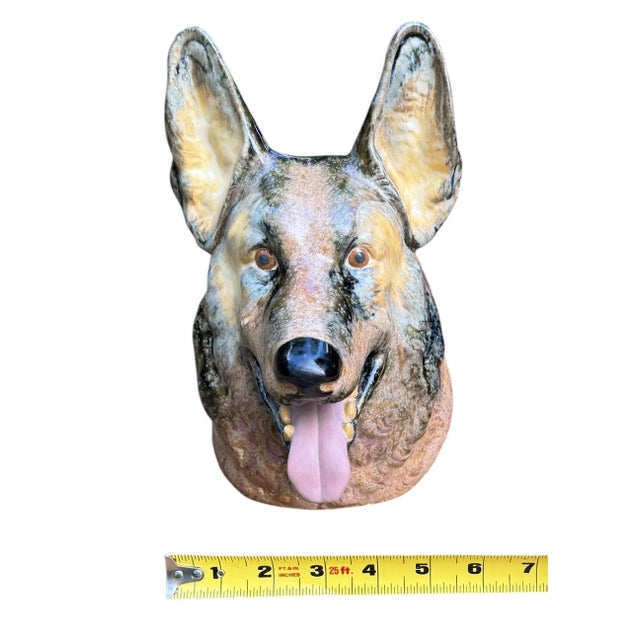 Porcelain German Shephard Dog Bust by Zaphir, a Line by Lladro, Made in Spain, 1970s For Sale - Image 10 of 10
