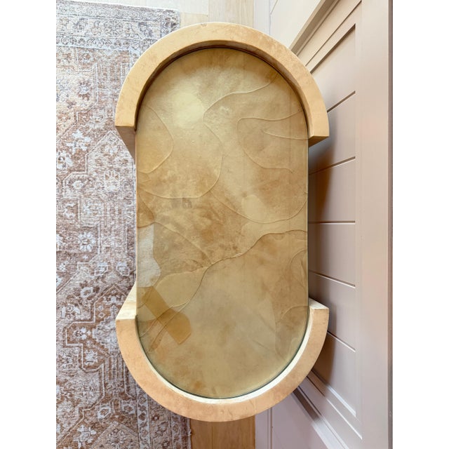 1960s Aldo Tura Goat Skin Bar Cart, Attributed For Sale In New York - Image 6 of 10