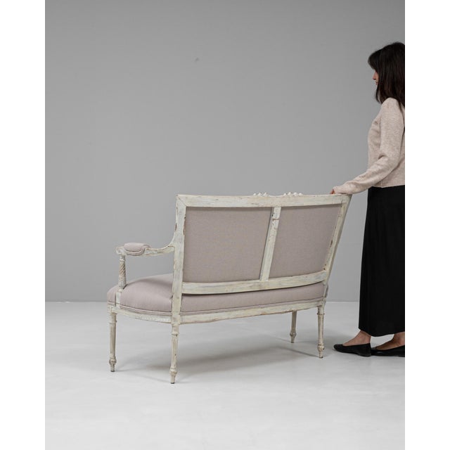 1900s French Louis XVI Settee For Sale - Image 13 of 18