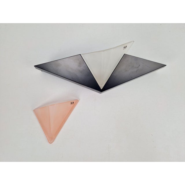 Metal Postmodern G2 Vetri Murano Glass & Metal Wall Lamp from Vetri Murano, Italy, 1980s For Sale - Image 7 of 18