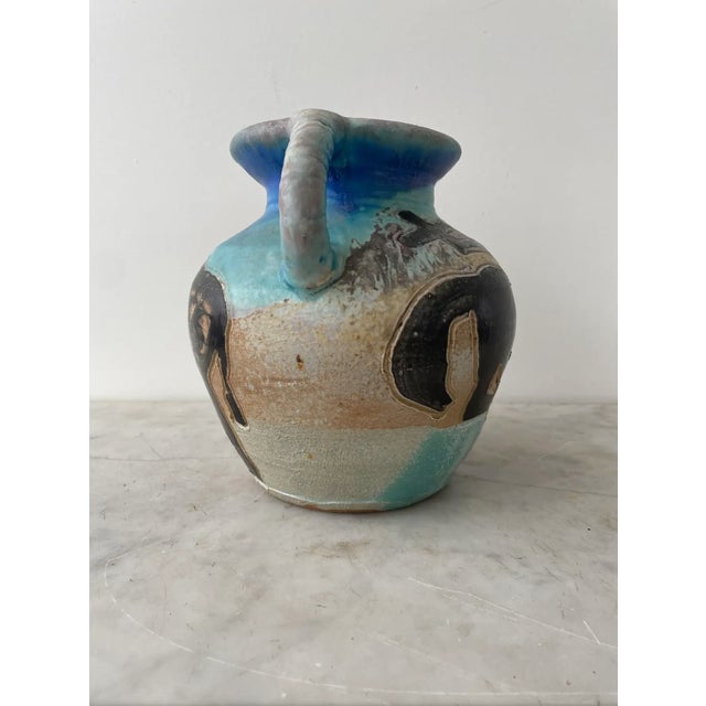 1930s George Johnson Urn With Handles - Bison and Man on Horse Design For Sale In New York - Image 6 of 9