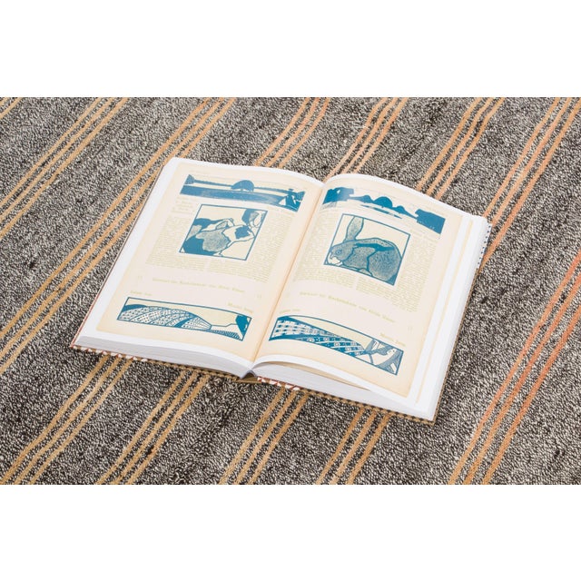 Beige Vintage Turkish Kilim Wool Rug With Beige Stripes by Rug & Kilim, 1950-1959 For Sale - Image 8 of 9