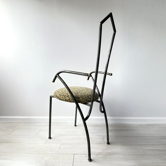 Late 20th Century Postmodern Sculptural Statement Chair For Sale - Image 11 of 12