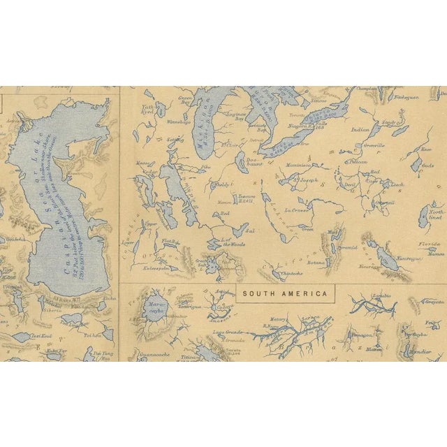 Map of the Lakes of the Globe 1856 – Comparative Chart of Inland Seas : This remarkable 19th-century comparative chart is...