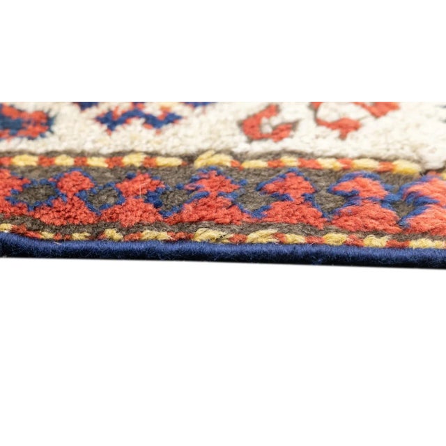 Antique Kazak Rug 3'4'' x 6'2'' For Sale - Image 9 of 12