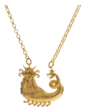 Shahmaran Queen of Snakes Gold Necklace