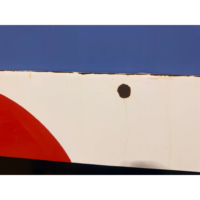 Vintage Martini Vermouth Sign in Enameled Metal, 1960s For Sale - Image 4 of 8