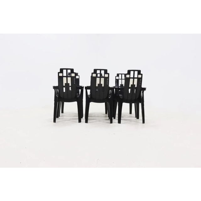 Plastic Boston Chairs by Pierre Paulin for Henry Massonnet, France, 1980s, Set of 6 For Sale - Image 7 of 12