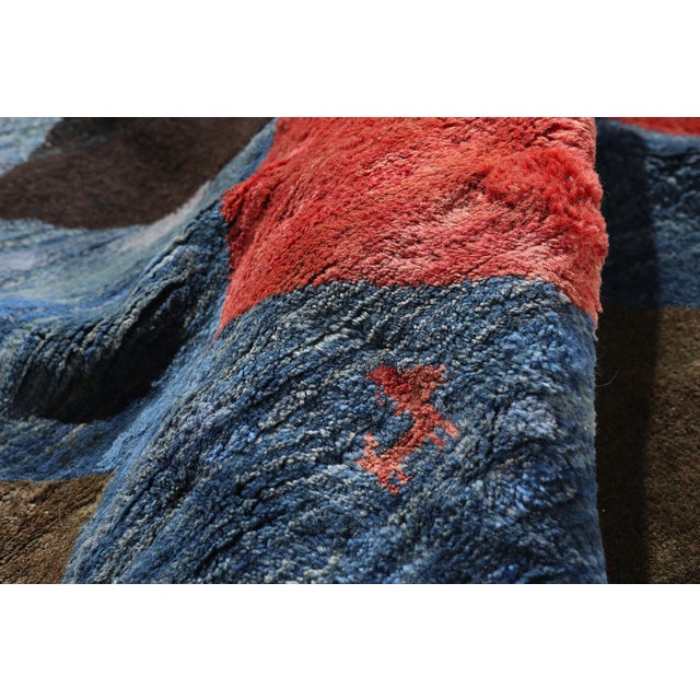 Vintage Persian Gabbeh Rug, 06'05 X 08'08 For Sale In Dallas - Image 6 of 10