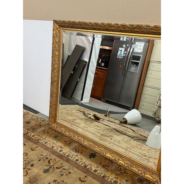 Late 20th Century Gilt Acanthus Carved Mirror, Vintage For Sale - Image 5 of 12