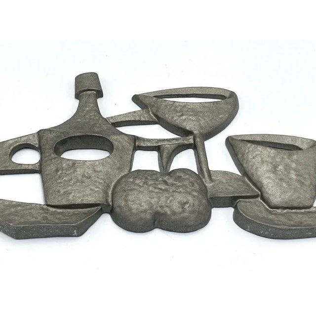 Mid-Century Modern Mid-Century Czech Wall Relief, 1950s For Sale - Image 3 of 5