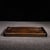 Chinese Huali Rosewood Burl Wood Tray With Brass Corners For Sale - Image 3 of 10