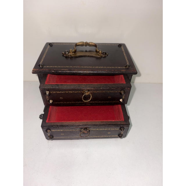 Wooden Jewelry Box, 1920 For Sale - Image 4 of 7