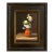 Flowers in an Orange Vase by Satori Gregorakis For Sale