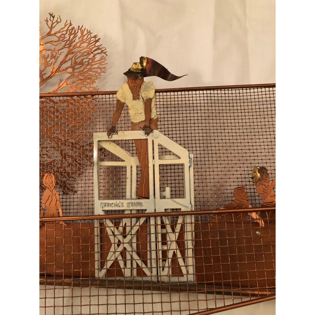 Vintage Bijan Metal Art Tennis Match Wall Hanging Chairish