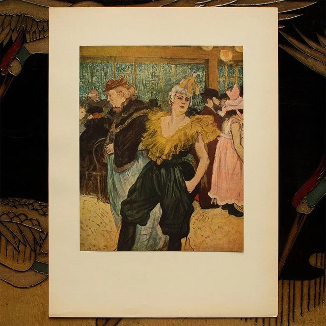 1940s 1940s After Toulouse-Lautrec "Ha-U-Kao The Clowness at the Moulin Rouge" First Edition Swiss Lithograph For Sale - Image 5 of 8
