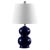 Metal Safavieh Everlee Ceramic Table Lamp - Navy For Sale - Image 7 of 7