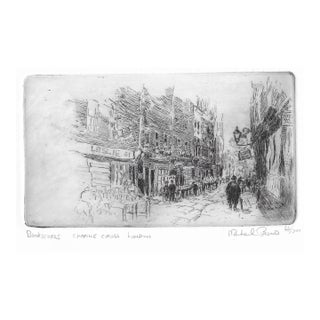 Michael Bond Bookstores Charing Cross London Etching For Sale