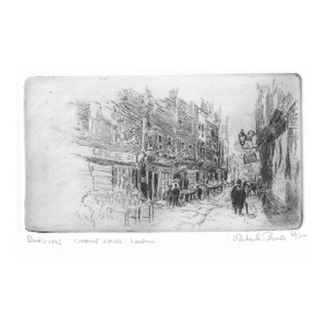 Michael Bond Bookstores Charing Cross London Etching