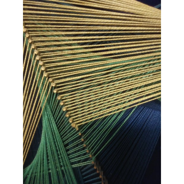 Abstract Large 1960s Vintage Symmography Mid Century String Art Piece For Sale - Image 3 of 13
