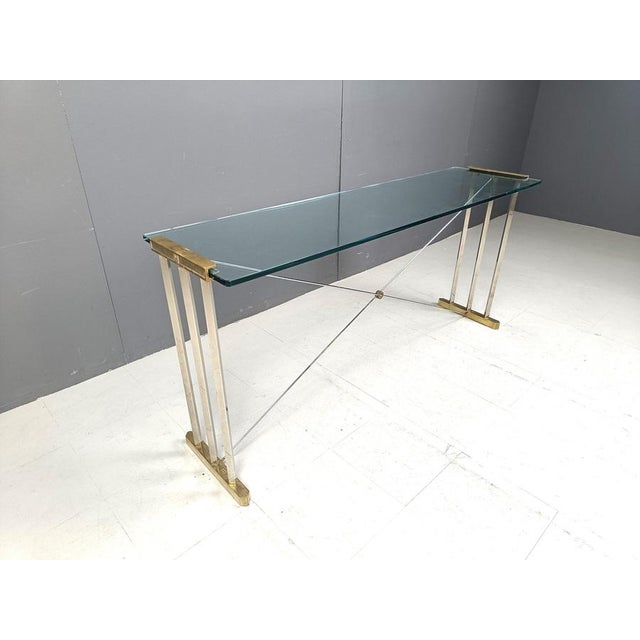 Metal Console Table by Peter Ghyczy, 1970s For Sale - Image 7 of 12