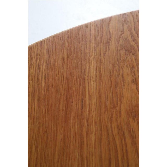 Round Danish Oak Dining Table by Villy Schou Andersen, 1970s For Sale - Image 10 of 14