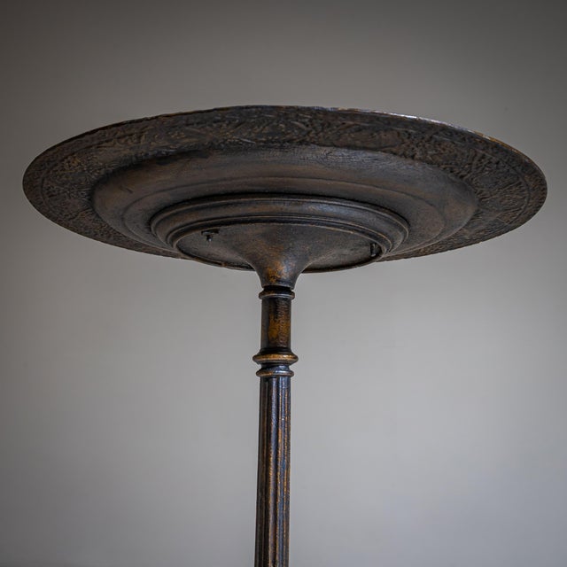 Wrought-Iron Guéridon with Holly Decoration, 19th Century For Sale - Image 5 of 8