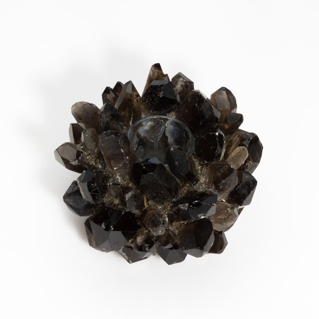 Kathryn McCoy Votive Holder in Smoky Quartz Classic For Sale - Image 4 of 7