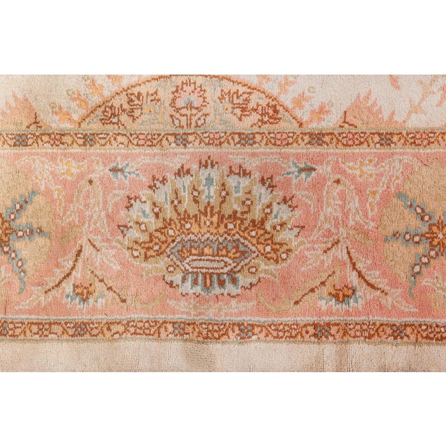 Antique Turkish Oushak Rug For Sale - Image 4 of 10