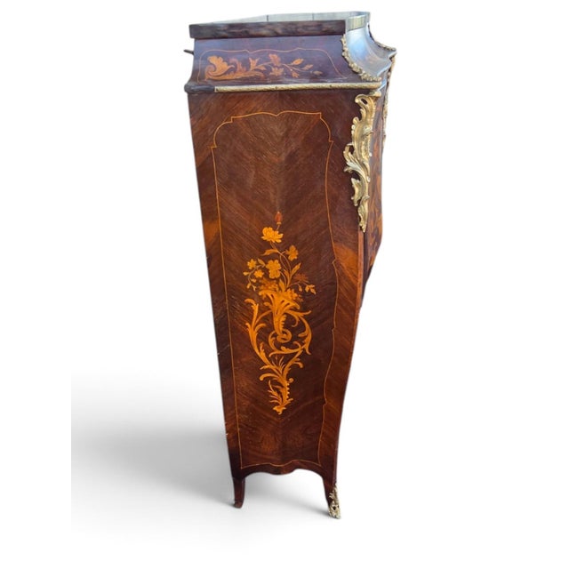 Wood 19th Century French Napoleon the 3rd Rosewood Marketry Secretary Masterpiece. For Sale - Image 7 of 16