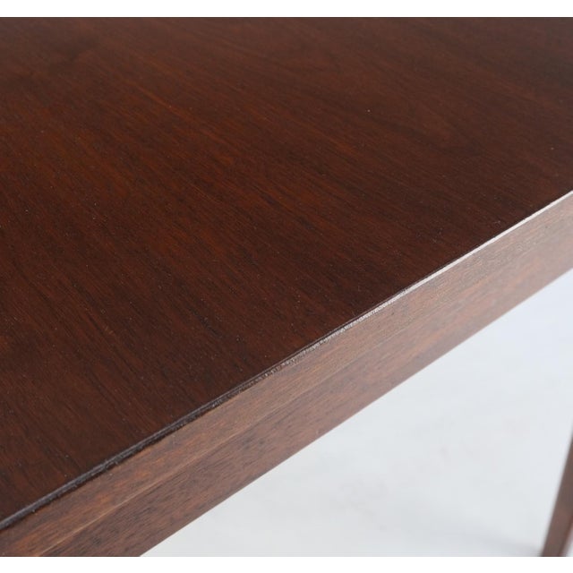 Knoll Risom One Drawer Oiled Walnut Tapered Legs End Side Table Stand Decor Mint For Sale - Image 14 of 16