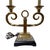 Vintage Art Deco Hollywood Regency Twin Toleware Table Lamp For Sale - Image 4 of 5