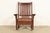 Mission Gustav Stickley Antique Mission Oak Arts & Crafts Rocking Chair, Circa 1910 For Sale - Image 3 of 13