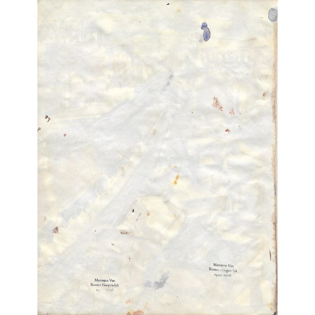 Watercolor on paper, estate stamp on the back. Marianna Van Rossen Hoogendyk (1924-2008) was born in Connecticut to an...