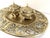 Louis XV Style Napoleon III Double Inkwell on a Chiseled Gilt Bronze Tray For Sale - Image 5 of 11