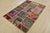 Traditional Patchwork Rug 4’1” X 5’11” Multicolor Wool Vintage Hand-Knotted Carpet For Sale - Image 3 of 14