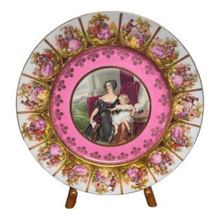 Vintage JKW Bavaria “Love Story” Decorative Plate, West Germany, C. 1950-1980 For Sale