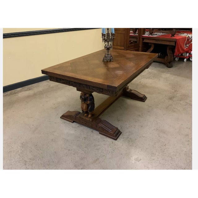 Antique Extending Table, Brittany, 1940 For Sale - Image 4 of 9