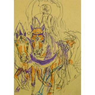 Irmgard Von Reppert, Drawing of Horses For Sale