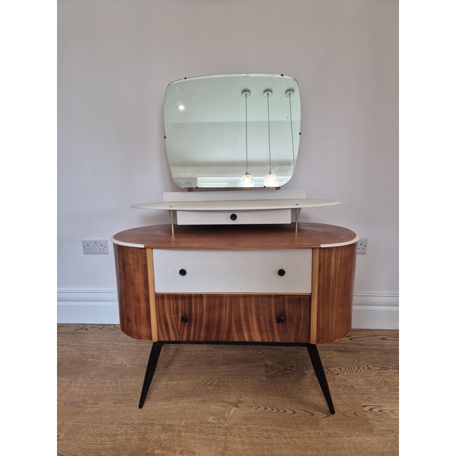 Mid-Century Dressing Table Mirror by Harris Lebus Link, 1950s For Sale - Image 6 of 14