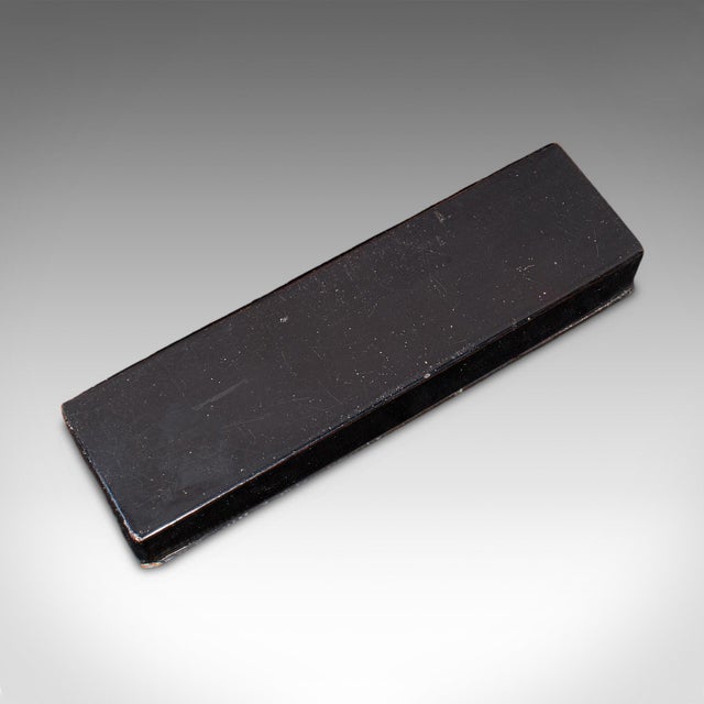 Antique Calligrapher's Pen Box, Lacquered, Quill Case, Chinoiserie, Victorian For Sale - Image 11 of 11