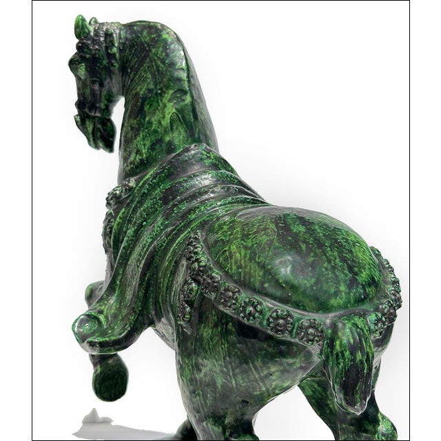 1960s Vintage Italian Mid Century Modern Art Pottery Horse Sculpture For Sale - Image 5 of 10