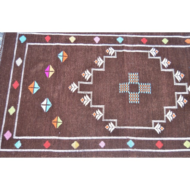 Late 20th Century Vintage Moroccan Runner - 9'6'' X 2'5'' For Sale In New York - Image 6 of 7