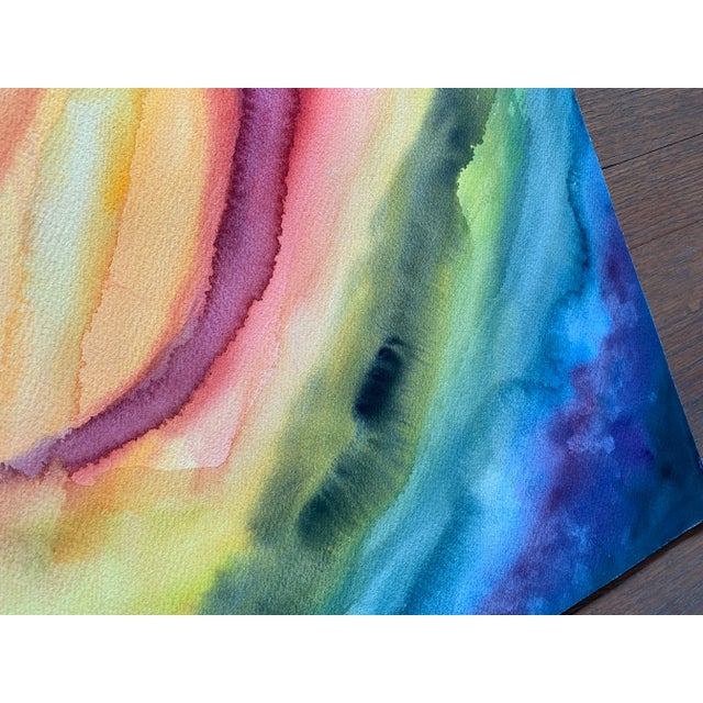 1981 Postmodern Abstract Painting by Frealon Norden Bibbins For Sale - Image 4 of 8