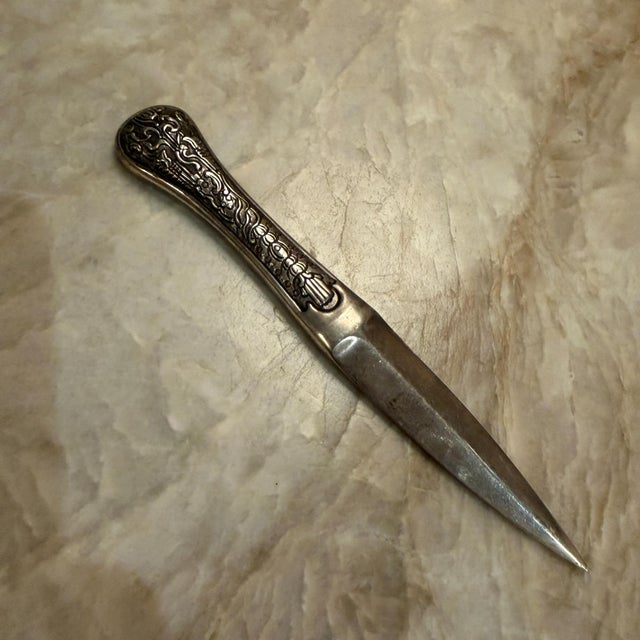For your consideration, a rare and early William Spratling letter opener. Stamped with Spratling hallmark. Solid sterling...