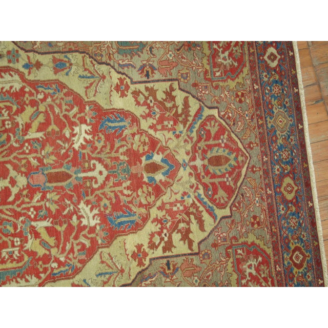 Superfine Antique Persian Malayer, Late 19th Century - 4'3" x 6'9" For Sale - Image 4 of 6